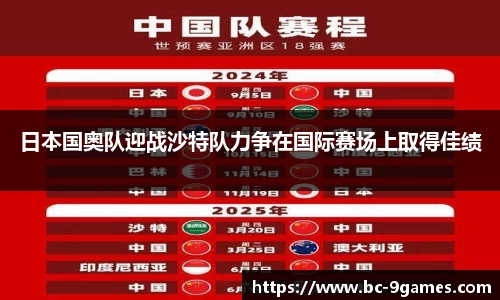 日本国奥队迎战沙特队力争在国际赛场上取得佳绩